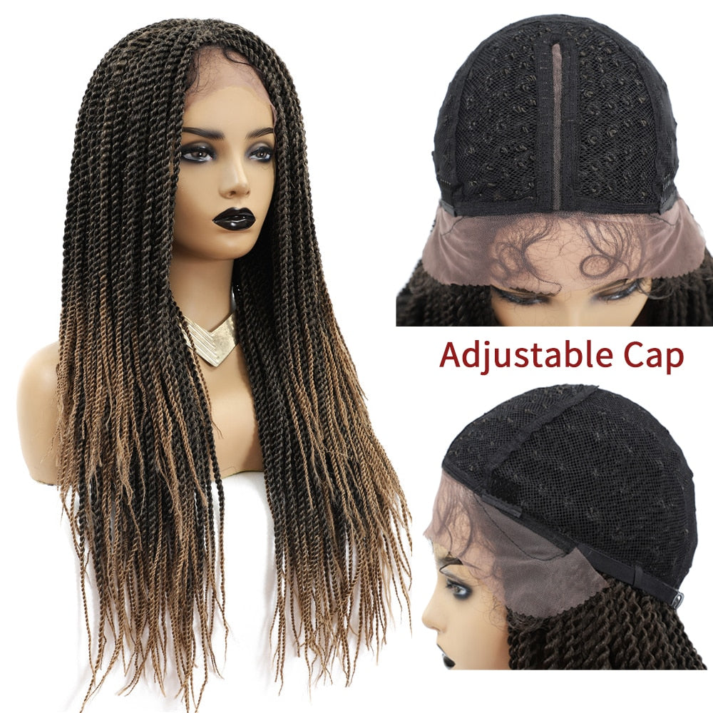 Senegalese Twist Braiding Hair Ombre Braided Wig