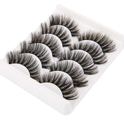 5 Pairs Handmade Eyelashes 3D Soft Mink Hair False Lashes
