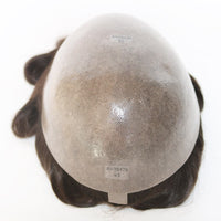 Thumbnail for High Density 0.12-0.14mm Durable Skin Natural Human Hair Toupee