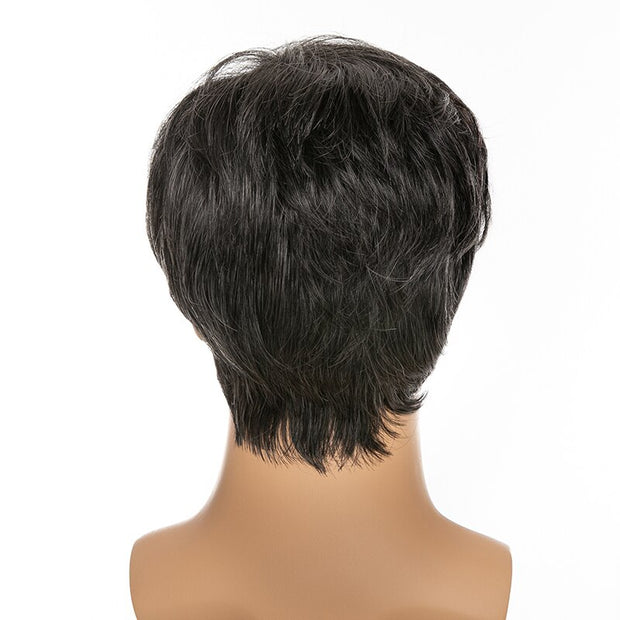 Short Men Wig Straight Toupee Wigs