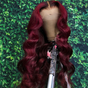 99J Burgundy 13X4 Lace Frontal Wig