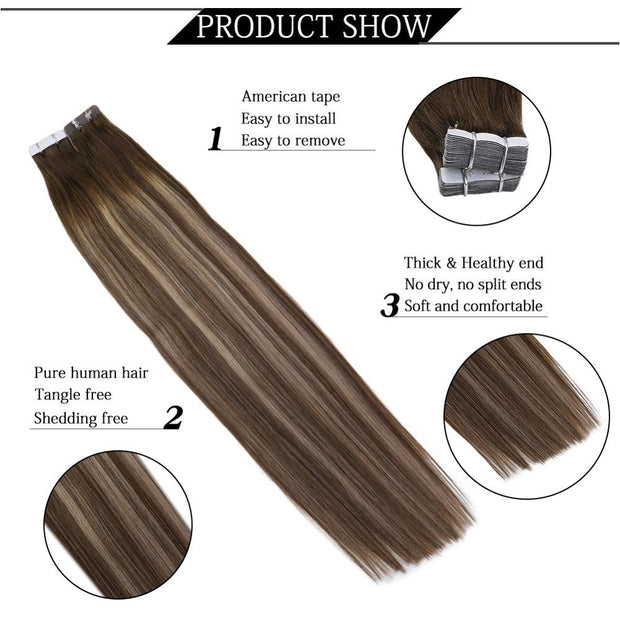 Tape in Hair Extensions Real Human Hair