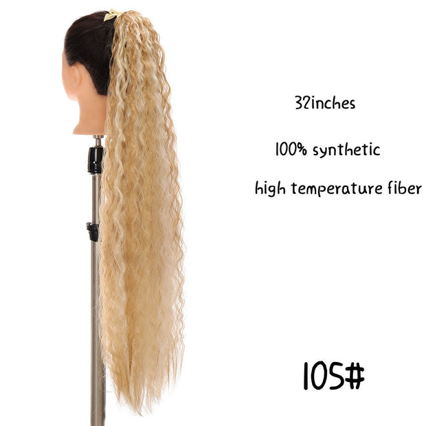 Heat-Resistant Straight Hair With Ponytail