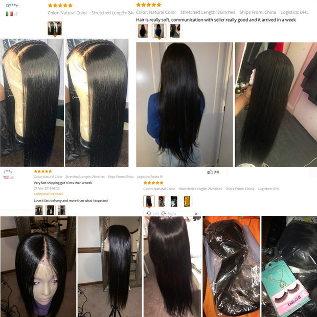 Remy Brazilian Human Hair Lace Wig