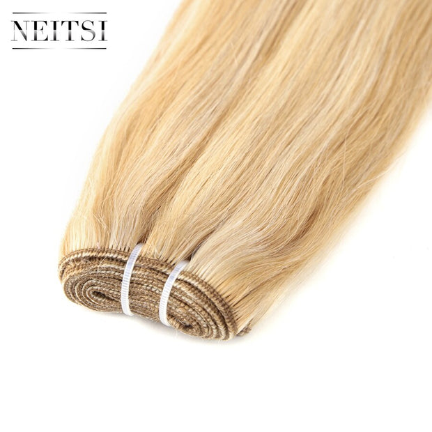 Remy Human Hair Extensions 20" 24" 100g/Pc Black Blonde Ombre Piano
