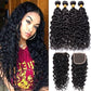 32 inches Brazilian Water Wave Bundles With Closure