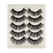 5 Pairs Handmade Eyelashes 3D Soft Mink Hair False Lashes