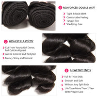 Thumbnail for Loose Wave Bundles With Frontal Brazilian Hair