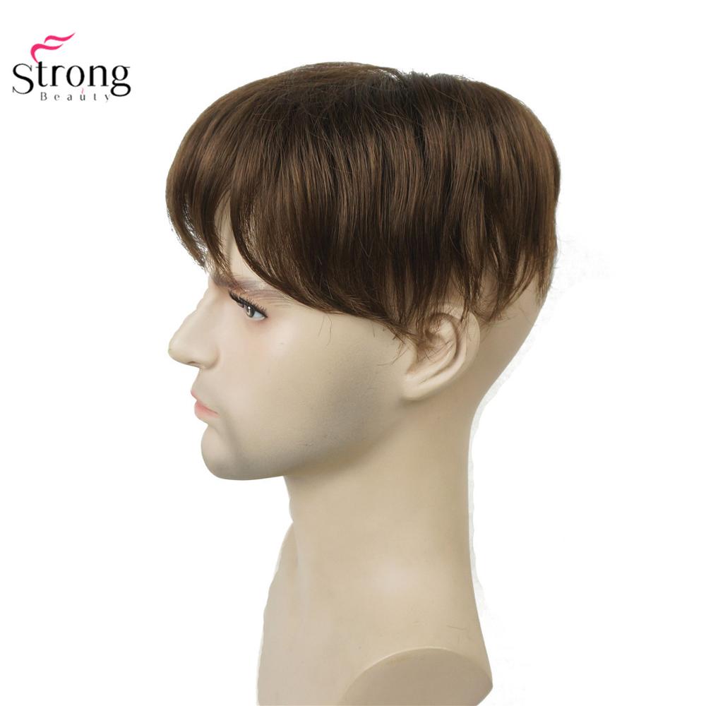 Toupee Men Wig Short Straight Hair