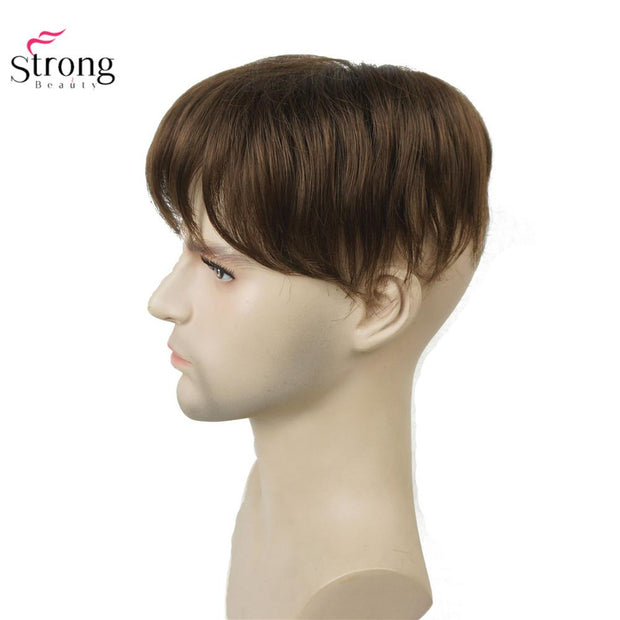 Toupee Men Wig Short Straight Hair