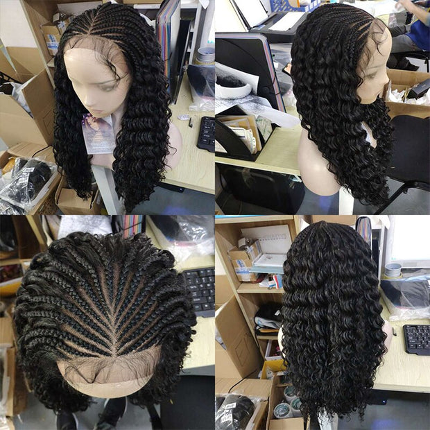Kalyss 28 Inches Hand Braided Wigs