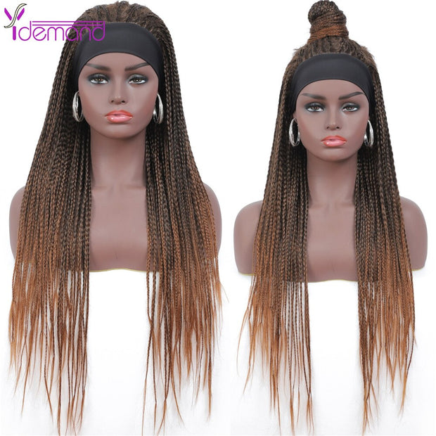 Headband Box Braids Wig