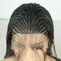 Thumbnail for Side Part Braided Box Braids Wig Long Black Hair