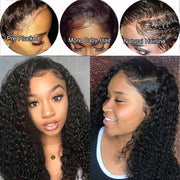 Indian Deep Curly Lace Front Wig Human Hair Wig