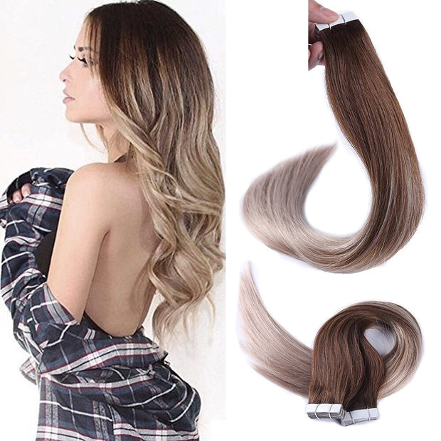 Tape in Human Hair Extensions 100% Real Remy Human Hair Extensions