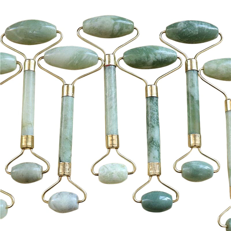 Portable Facial Massage Roller Natural Jade