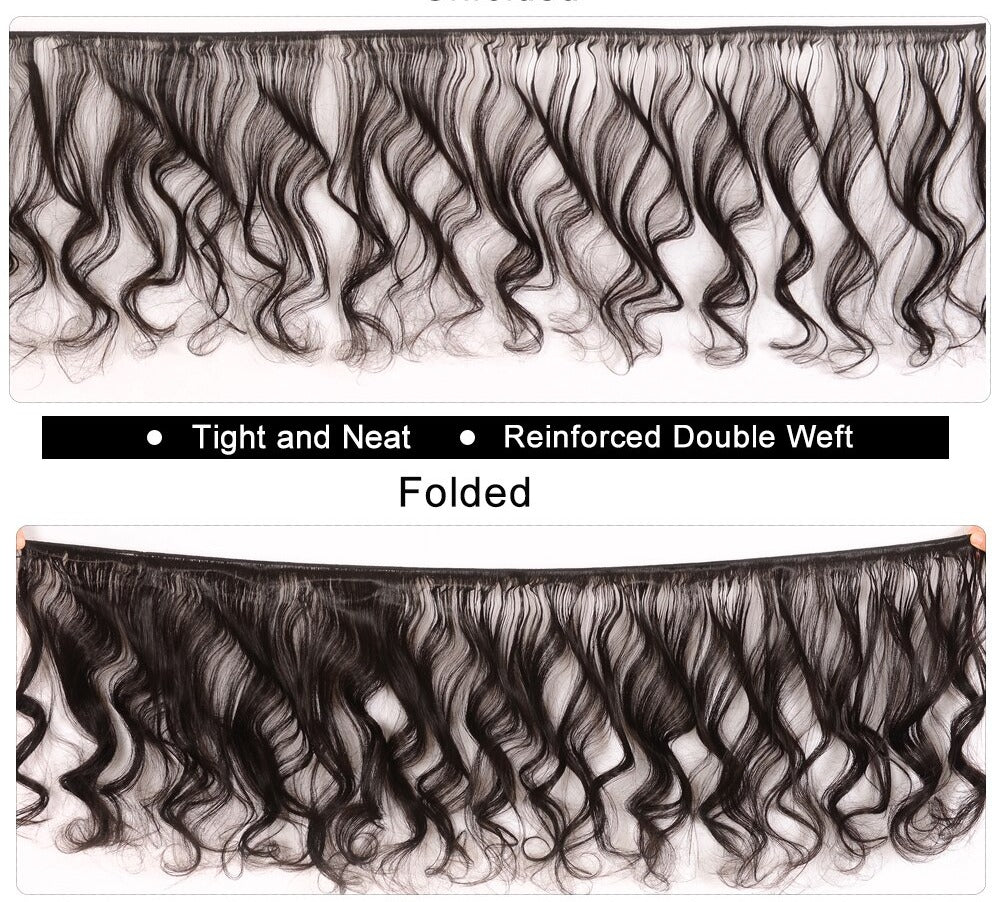 Loose Wave Bundles With Frontal Brazilian Hair