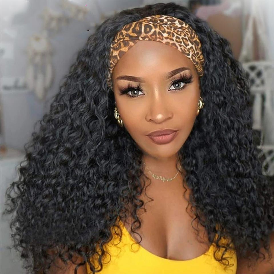 Headband  Brazilian Kinky Curly Wig