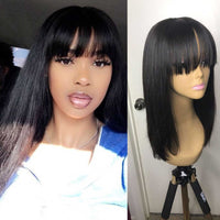 Thumbnail for Straight Bob  With Bang Brazilian Remy Human Hair