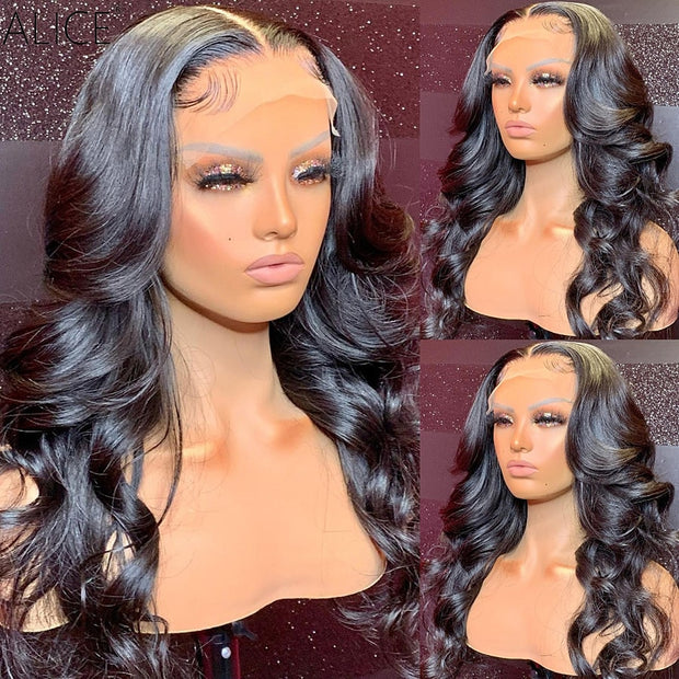 Ombre Wave Lace Front Human Hair Wigs with Baby Hair
