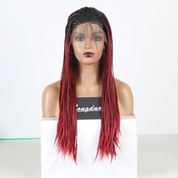 Thumbnail for Two Tone Braided Box Braids Wigs for Women