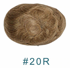 High Density 0.12-0.14mm Durable Skin Natural Human Hair Toupee