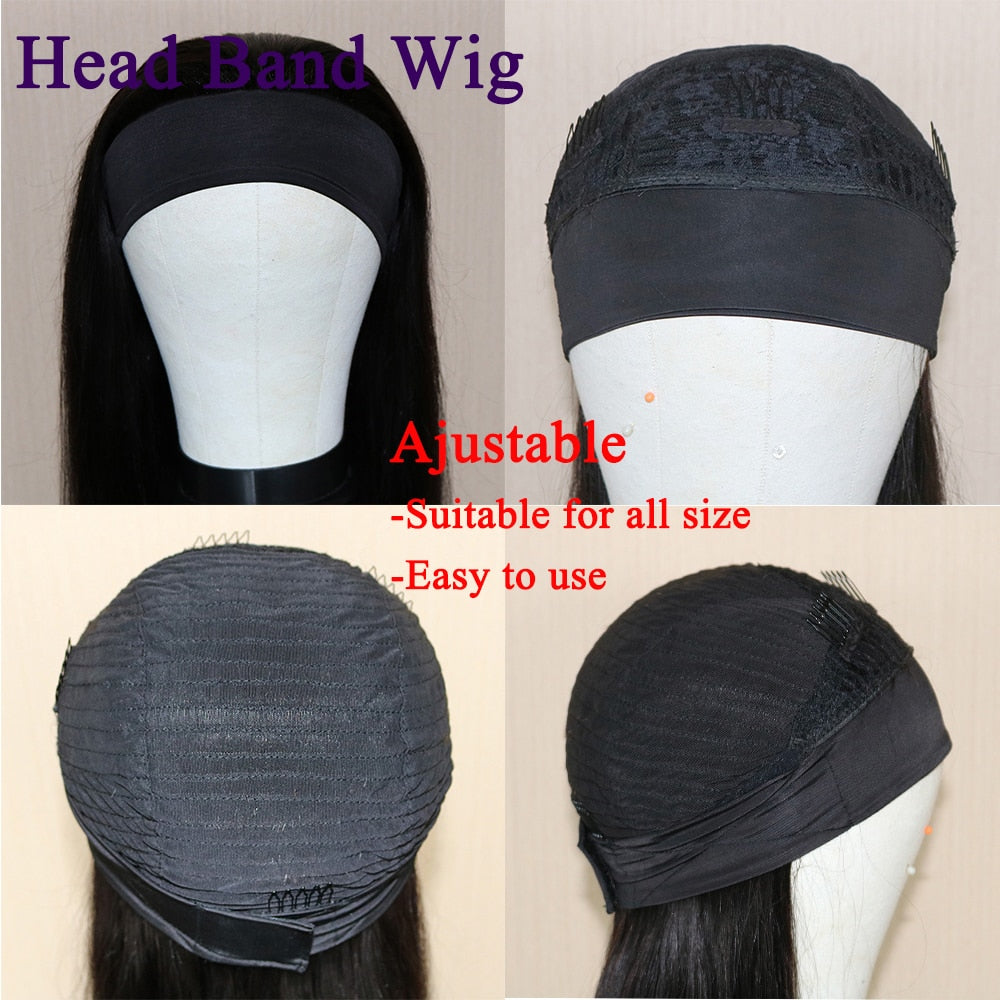 Yaki Straight Lace Front Wigs Natural Color Synthetic