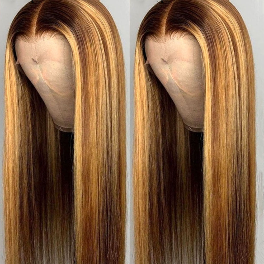 Malaysian Highlight Lace Front Human Hair Wig