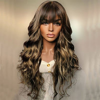 Thumbnail for Silk Base Highlights Wave Full Lace Human Hair Wig