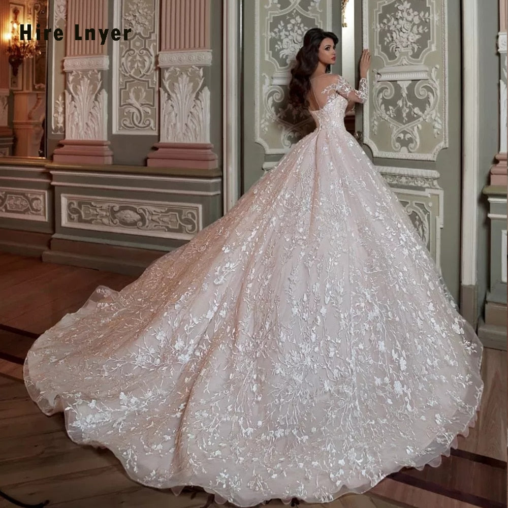 Luxury Lace Ball Gown Wedding Dresses
