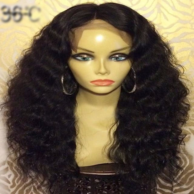 Curly Full Lace wig Black