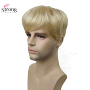 Toupee Men Wig Short Straight Hair