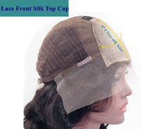 Thumbnail for Highlight Blonde Silky Straight Human Hair Wigs With Bangs