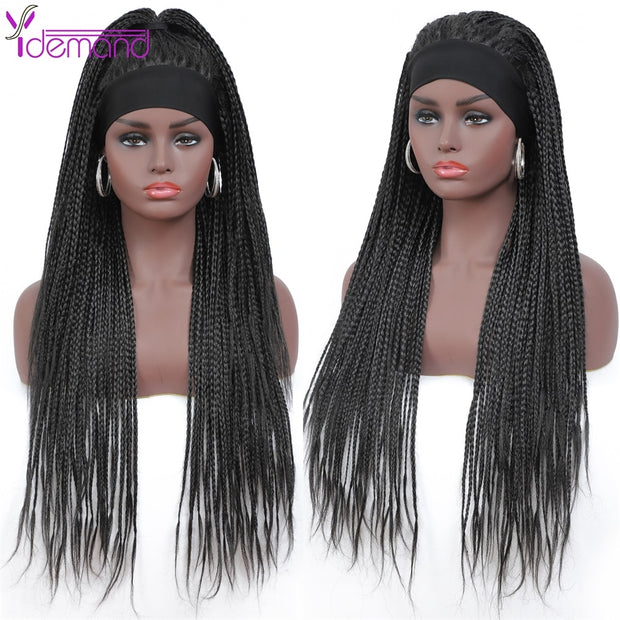 Headband Box Braids Wig