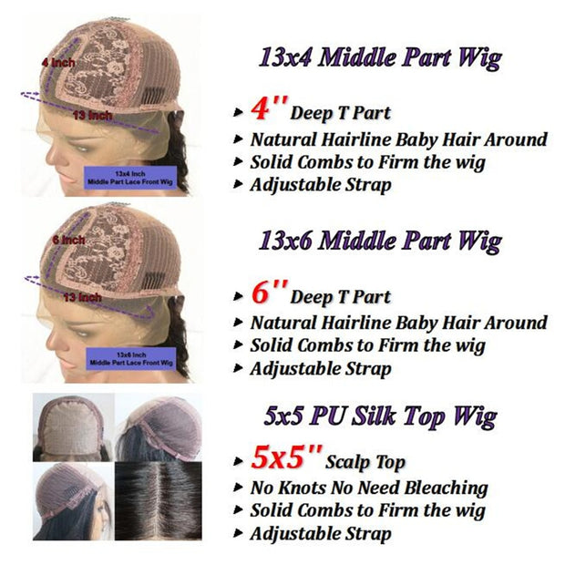 Pre Plucked Honey Blonde Brown Highlight Malaysian Remy 5*5 Silk Top Lace Wig