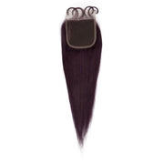 Lavender Purple Human Hair Bundles With Closure Brazilian Hair