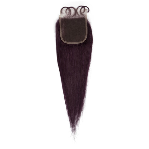 Lavender Purple Human Hair Bundles With Closure Brazilian Hair