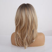 Layered Ombre Wigs With Bangs