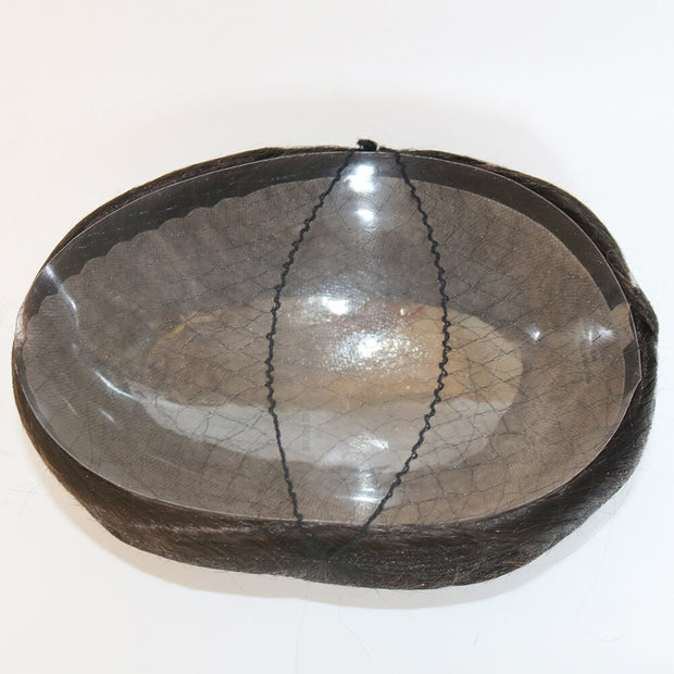 High Density 0.12-0.14mm Durable Skin Natural Human Hair Toupee