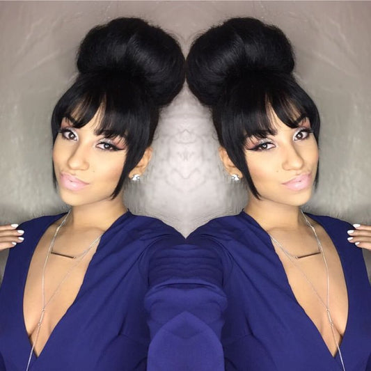 Silky Straight 360 Lace Frontal Wig Brazilian
