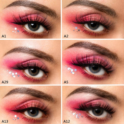 5/8 Pairs 3D Mink Lashes Natural False Eyelashes