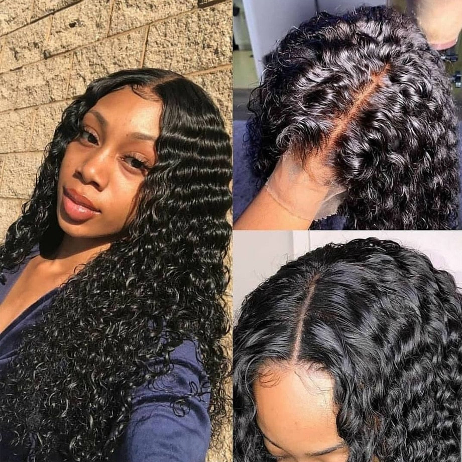 Deep  Water Wave Curly Hd Frontal
