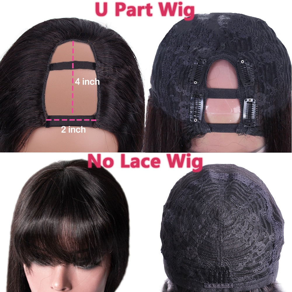 Straight Bob  With Bang Brazilian Remy Human Hair
