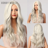 Thumbnail for Ombre Brown Blonde Wig Long Wavy Middle Part
