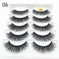 5 Pairs 3D Faux Mink Hair  Wispies Fluffies Drama