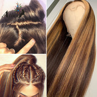 Thumbnail for Highlited brown ombre wig