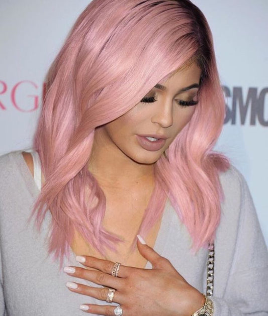 Ombre  Pink two tone Lace Front Wig