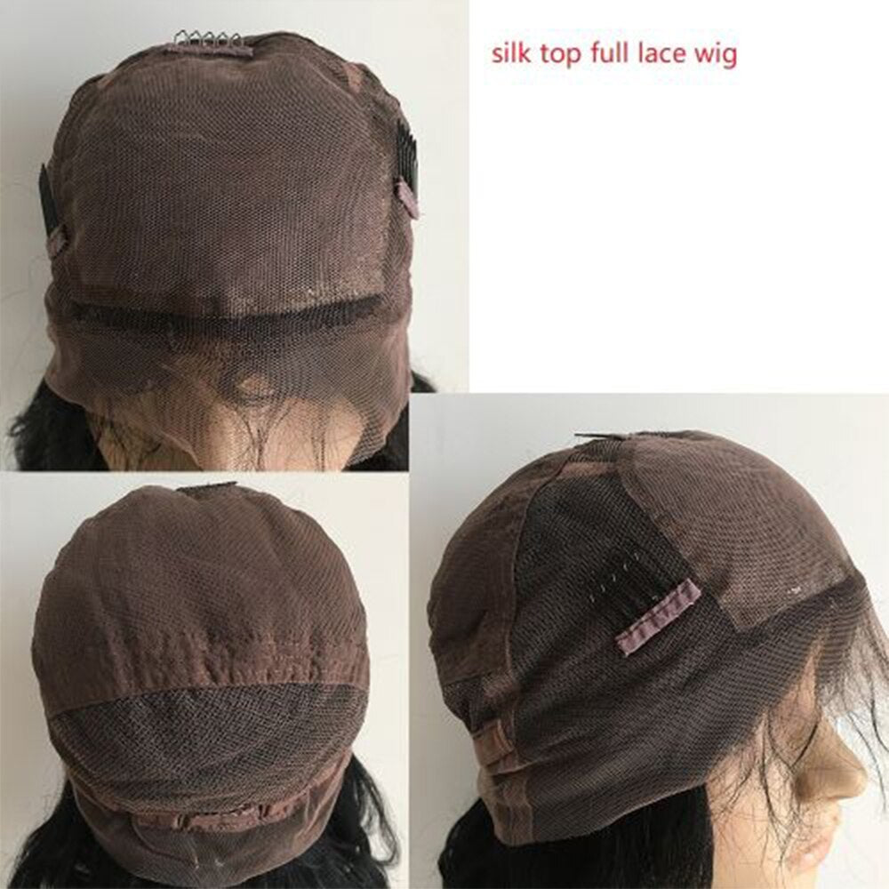 Wavy Peruvian Ombre Blonde 360 Frontal Human Hair Wig With Baby Hair
