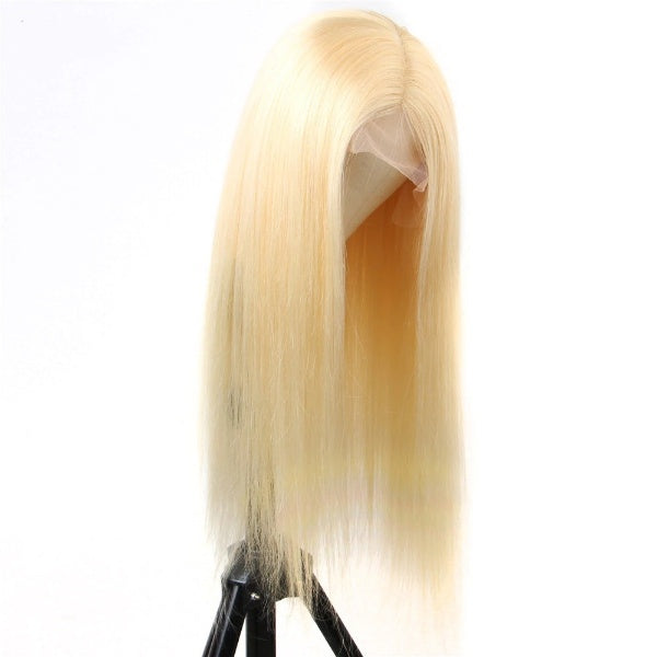 613 Lace Front Wig Bone Straight Human Hair Wig