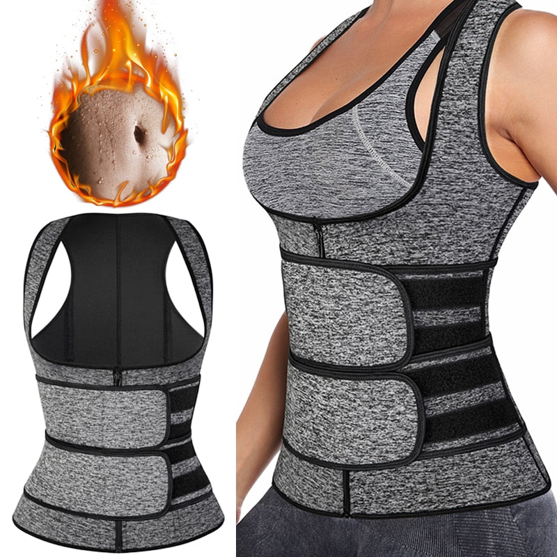 Waist Trainer Vest Neoprene Body Shaper -Sauna Sweat Suit